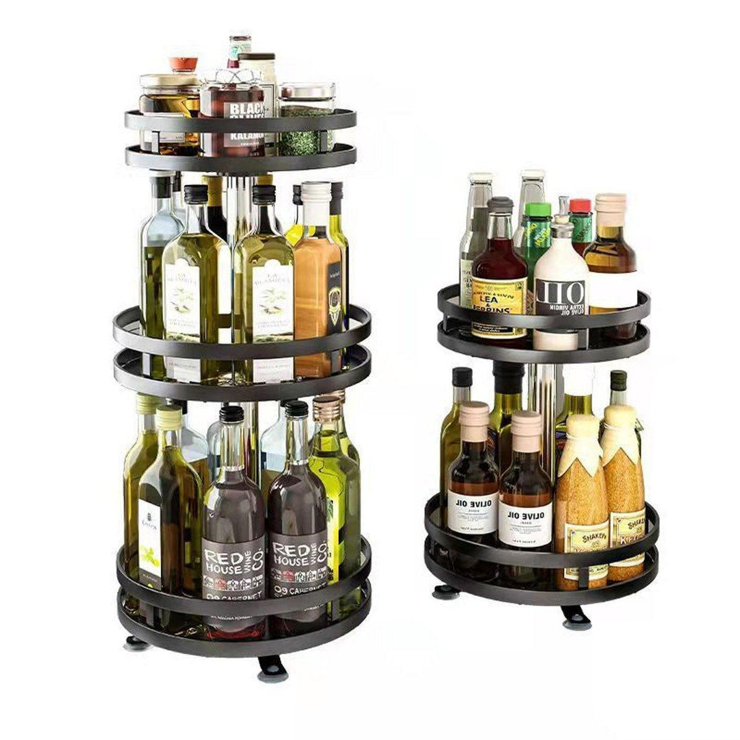 Rotating Spice Rack - 3-Tier Kitchen Countertop Organizer