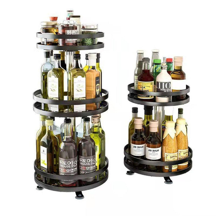Rotating Spice Rack - 3-Tier Kitchen Countertop Organizer