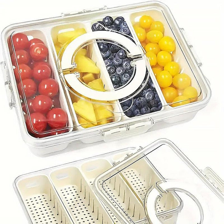 Refrigerator Crisper Storage Box Food Organizer Container for Kitchen Fridge