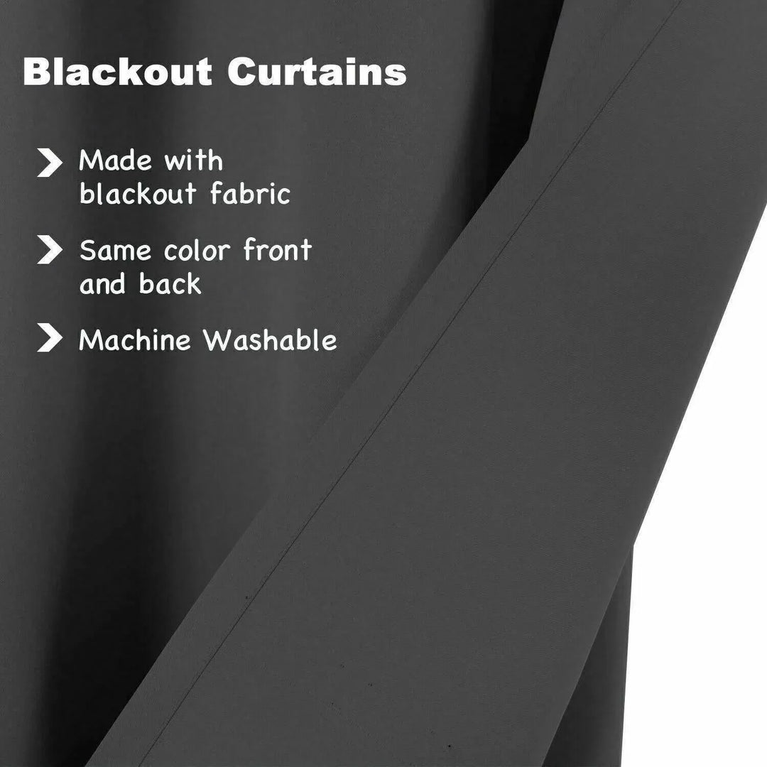2pcs Semi Blackout Curtain Fabric Solid Colour Home Decor Drapes for Living Room - Red - 132x160cm