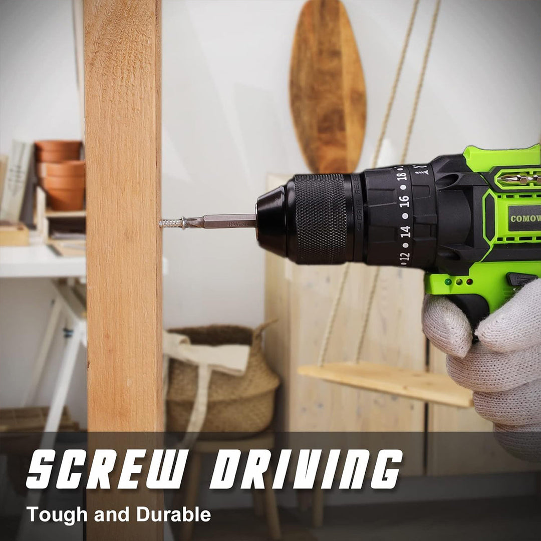 246-Piece Drill Bit Set - Complete Metal, Wood & Plastic Drilling Kit with Hole Openers