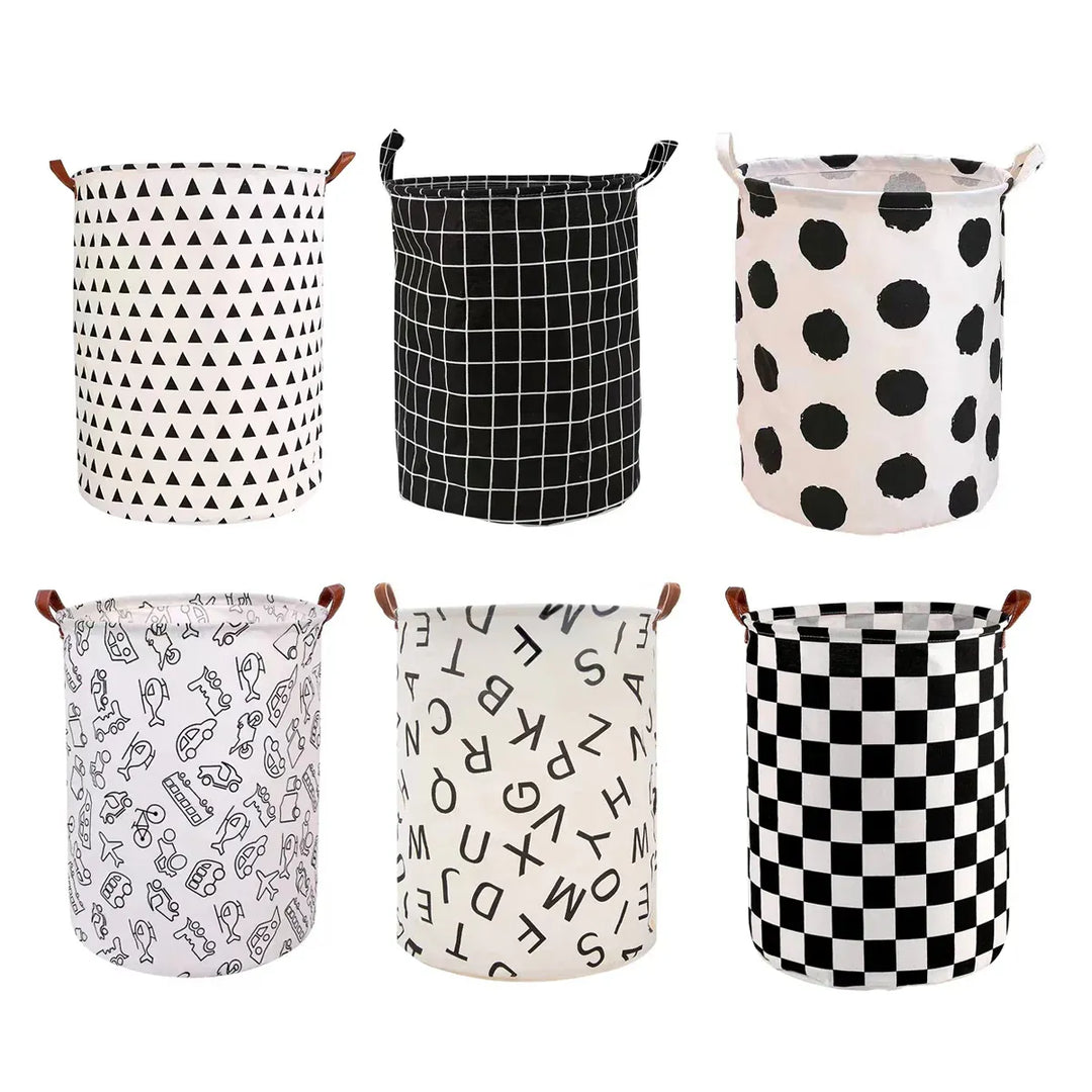 Foldable Laundry Basket - Cars Design Storage Bin for Clothes & Toys