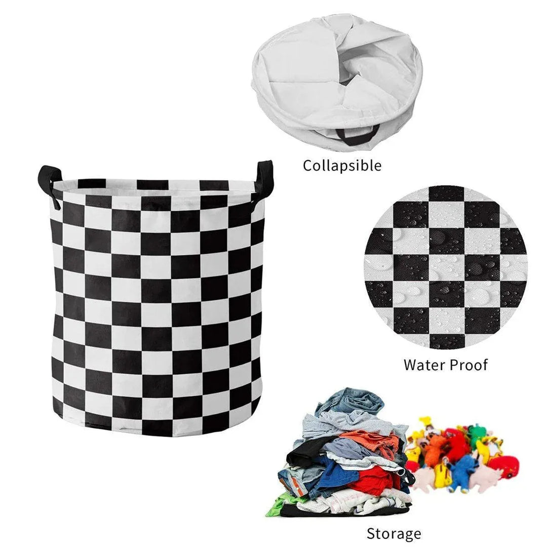 Foldable Laundry Basket - Cars Design Storage Bin for Clothes & Toys