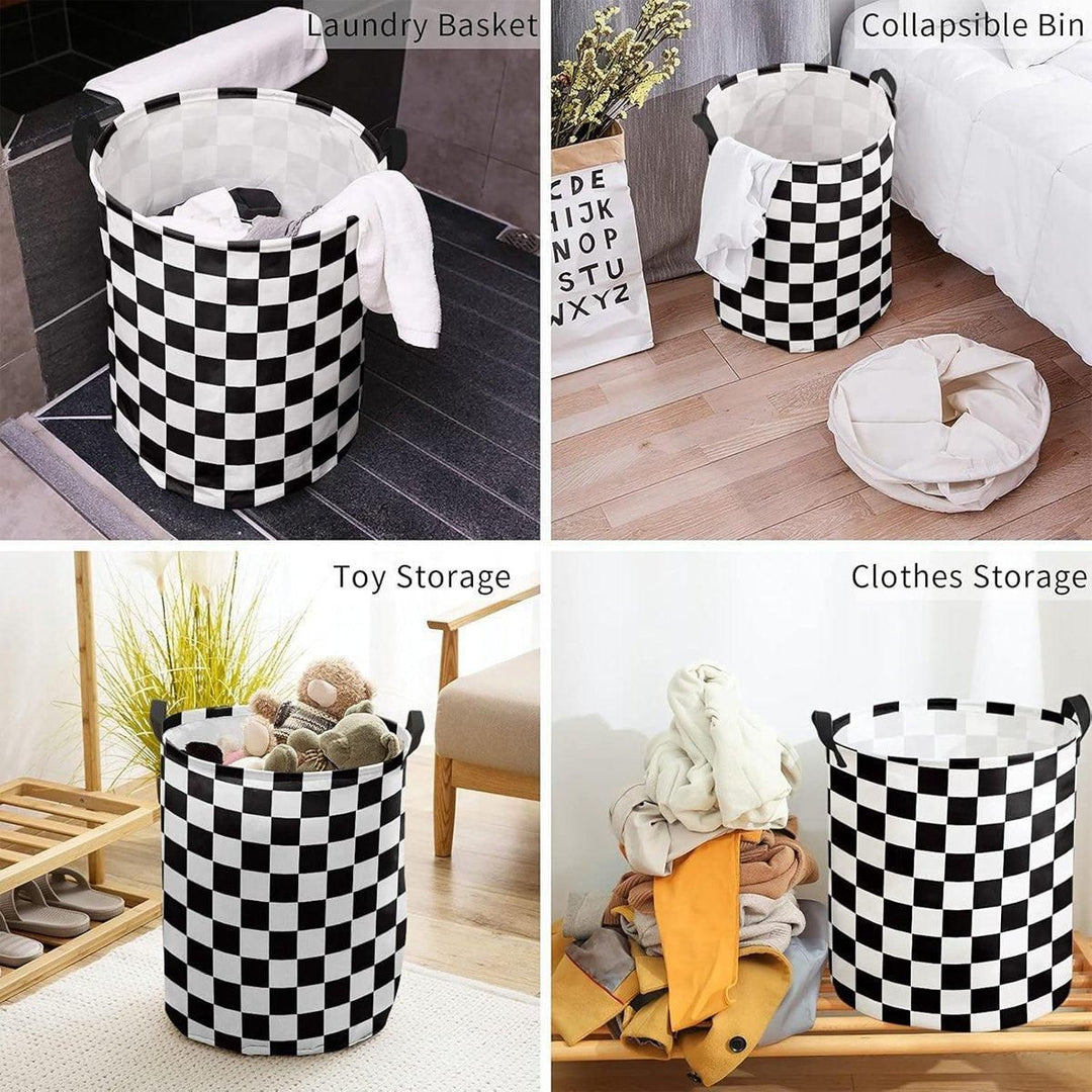 Foldable Laundry Basket - Cars Design Storage Bin for Clothes & Toys
