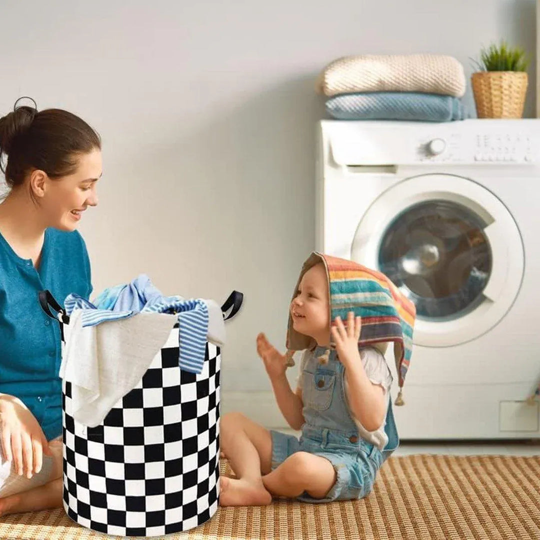 Foldable Laundry Basket - Cars Design Storage Bin for Clothes & Toys