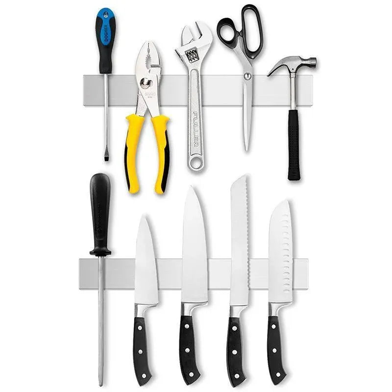Stainless Steel Magnetic Knife Rack Holder - 30cm Kitchen Knife Storage