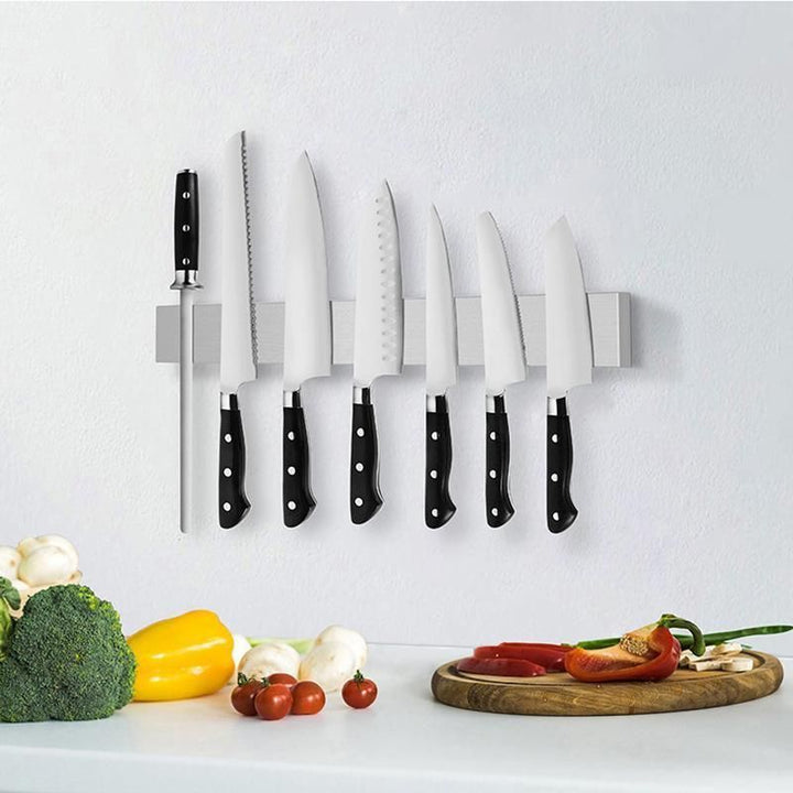 Stainless Steel Magnetic Knife Rack Holder - 30cm Kitchen Knife Storage