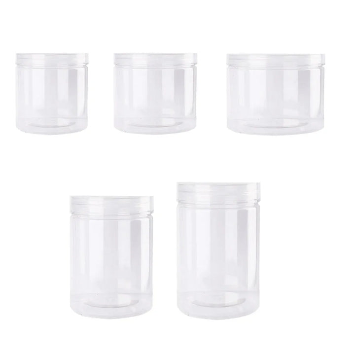 Wide Mouth Plastic Storage Bottles 50PCS - Transparent Airtight 1L Containers 1000ml