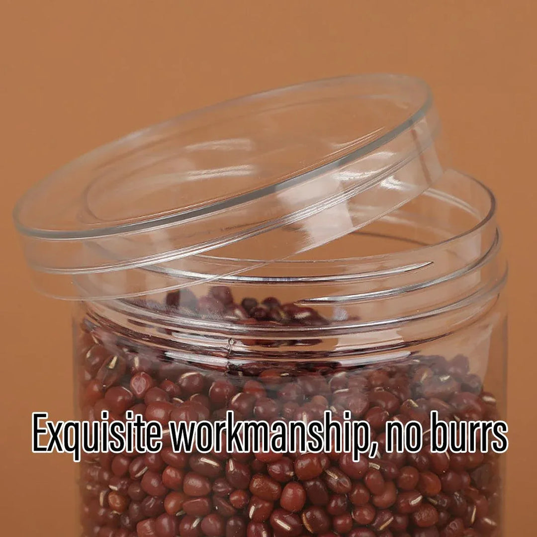 Wide Mouth Plastic Storage Bottles 50PCS - Transparent Airtight 1L Containers 1000ml
