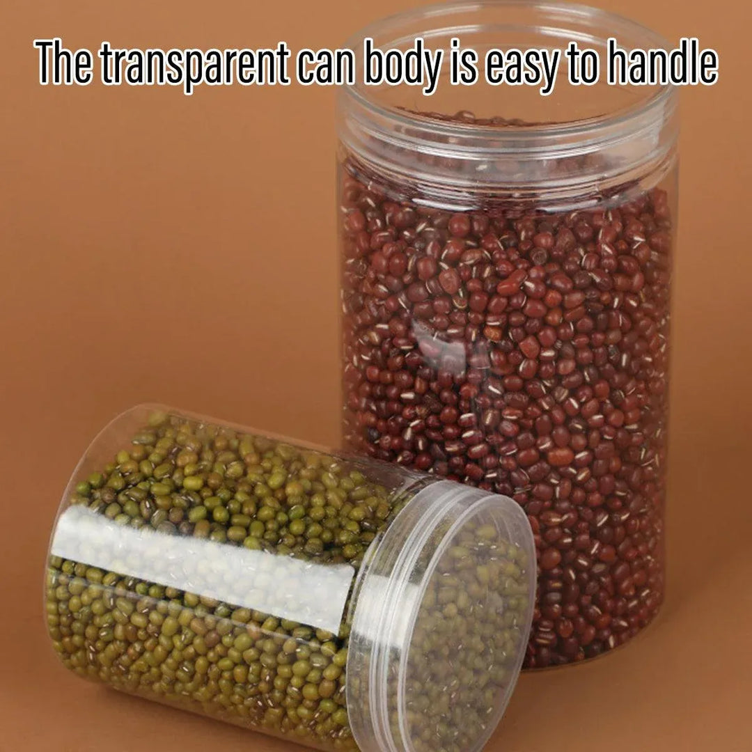 Wide Mouth Plastic Storage Bottles 50PCS - Transparent Airtight 1L Containers 1000ml
