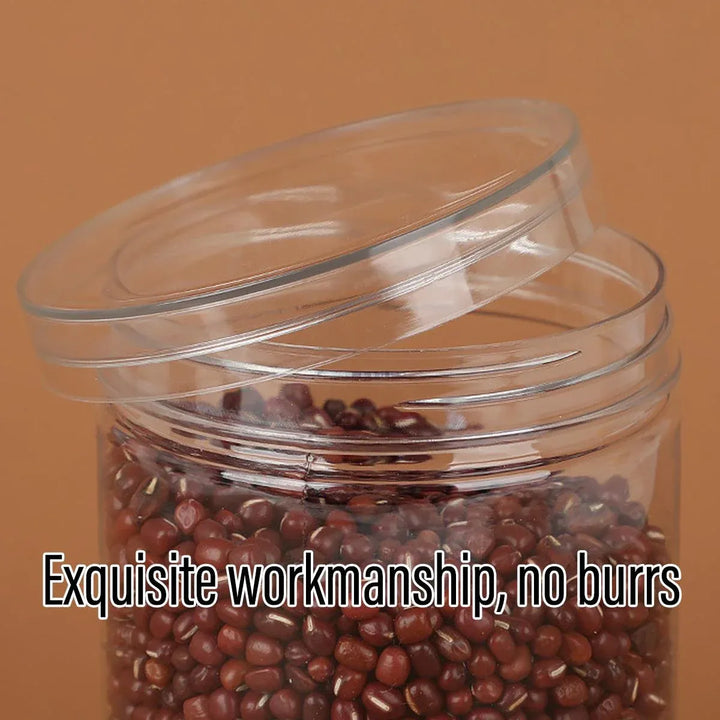 Wide Mouth Plastic Storage Bottles 50PCS - Transparent Airtight Food Containers 500ml