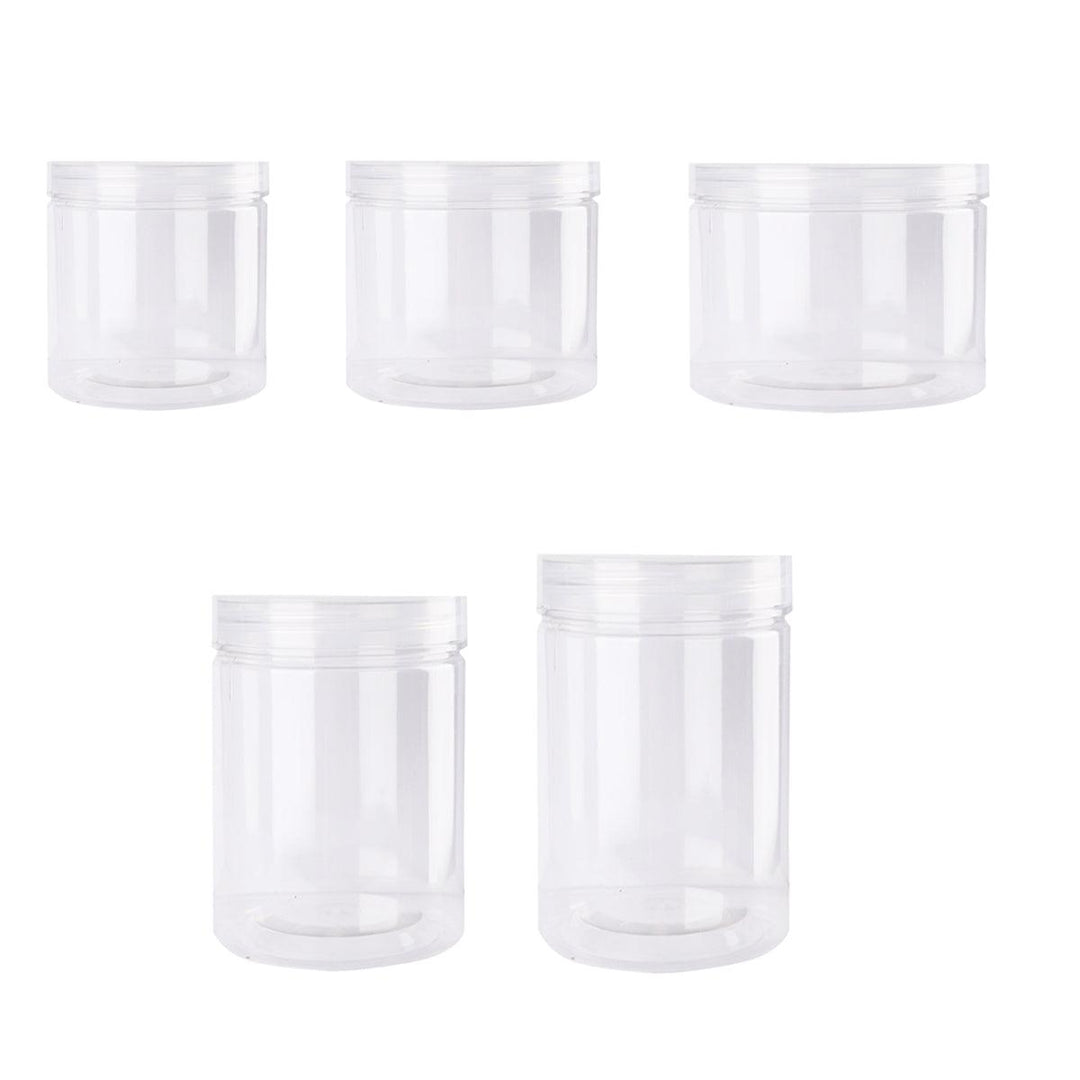 Wide Mouth Plastic Storage Bottles 50PCS - Transparent Airtight Food Containers 500ml