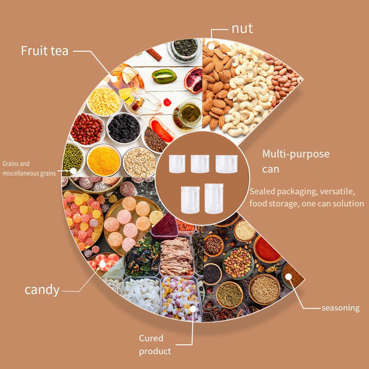 Wide Mouth Plastic Storage Bottles 50PCS - Transparent Airtight Food Containers 500ml