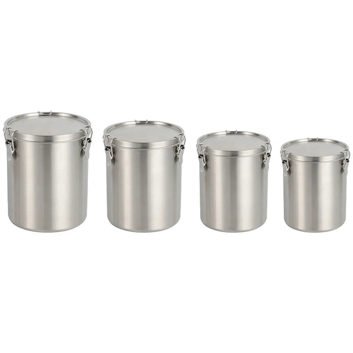 Stainless Steel Pet Food Storage Container 1000ml - Airtight Dog Cat Food Bin