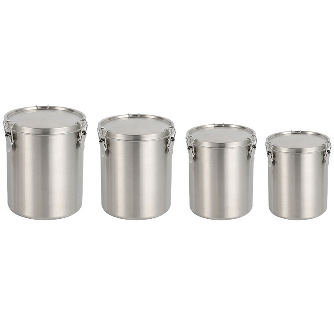 Stainless Steel Pet Food Storage Container 1000ml - Airtight Dog Cat Food Bin