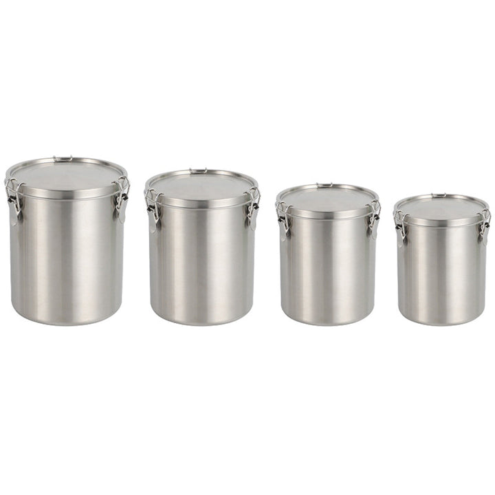 Stainless Steel Pet Food Storage Container 1000ml - Airtight Dog Cat Food Bin