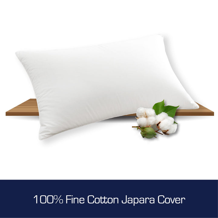 Luxor Hotel Quality Pillows 2 Pack - Australian Made Standard 48x73cm Japara Cotton