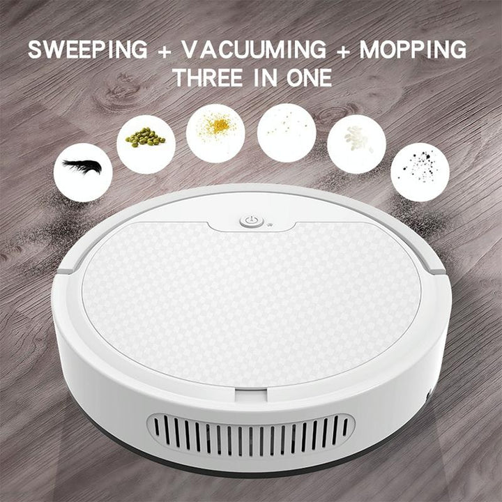 Smart Path-charging Sweeping Robot for Household - Black