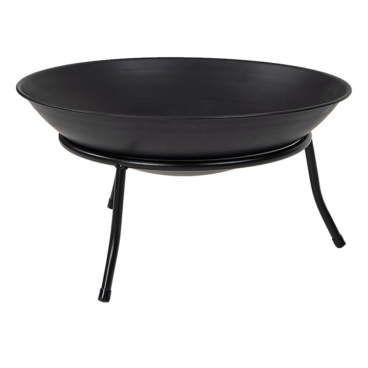 Iron Fire Bowl Traditional Log Fire Pit Outdoor Heating Camp Site Barbecue