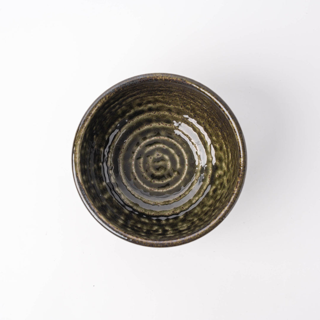 Udon Bowl 16cm Black Moss Glaze