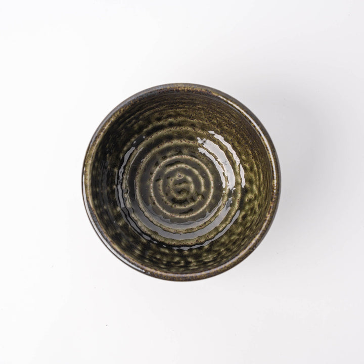 Udon Bowl 16cm Black Moss Glaze