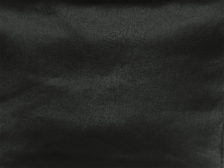 2 Piece Sheer Voile Curtains 590cm Wide 270cm Drop - Pinch Pleat Black