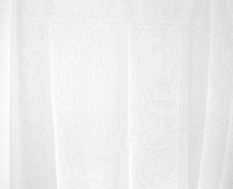 2 Piece Sheer Voile Curtains 580cm Wide 270cm Drop - Pinch Pleat White