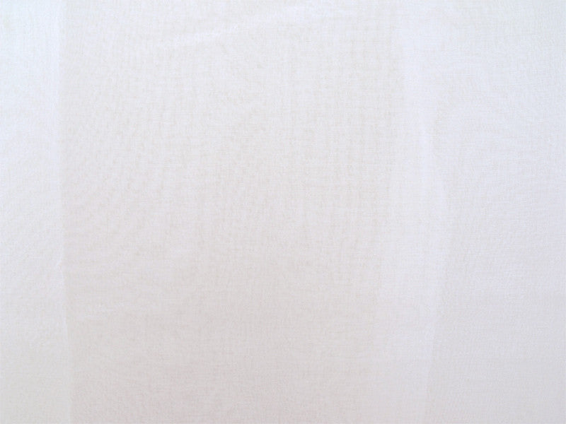 2 Piece Sheer Voile Curtains 580cm Wide 270cm Drop - Pinch Pleat White