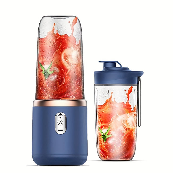 Portable USB Rechargeable Blender Cup Blue - Personal Smoothie Juicer