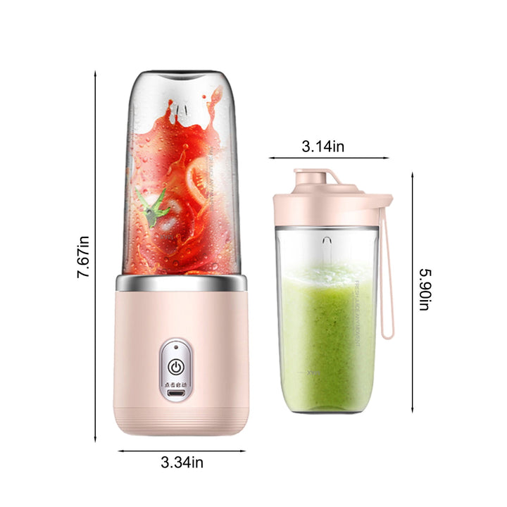 Portable USB Rechargeable Blender Cup Pink - Personal Smoothie Juicer