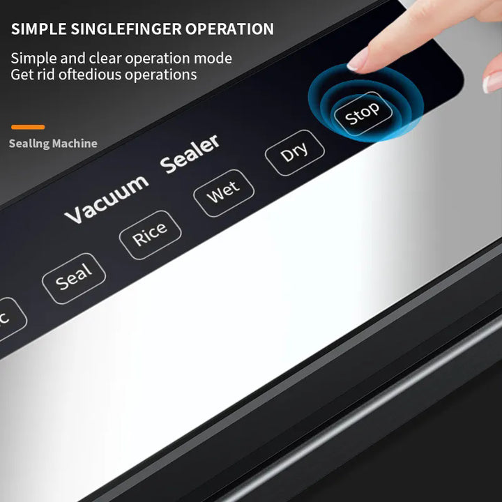 Automatic Vacuum Sealer for Food Storage - Dry & Wet Sealing Machine