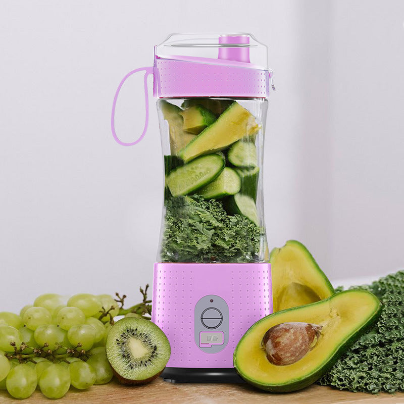 Portable Mini Juicer Purple - Rechargeable Electric Fruit Blender Cup