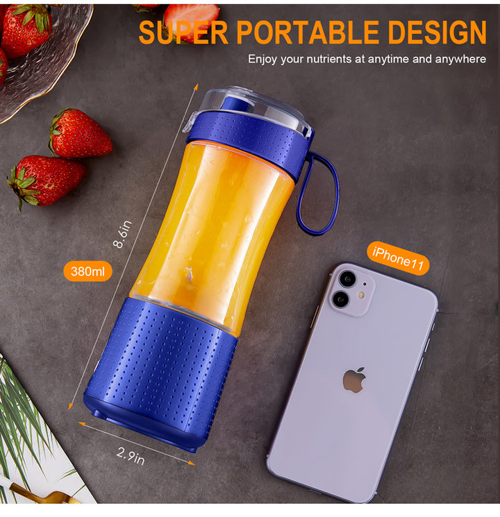 Portable Mini Juicer Purple - Rechargeable Electric Fruit Blender Cup