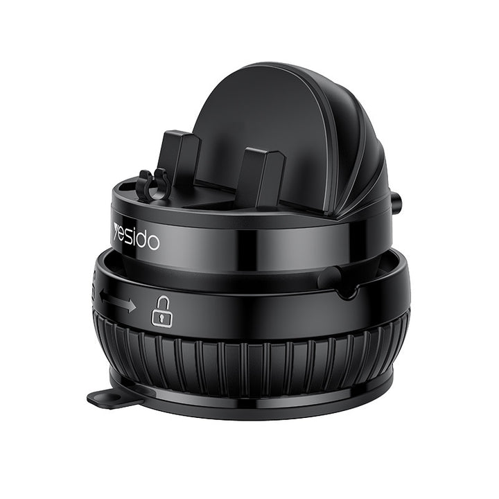 Universal Car Dashboard Phone Holder with Rotary Suction Cup & 360° Rotation(black)