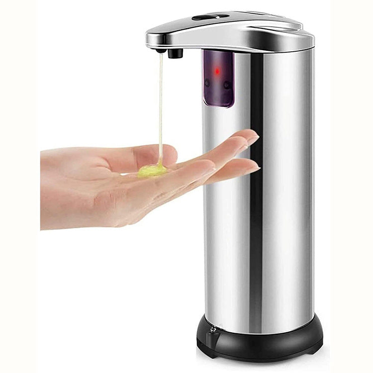 Touchless Automatic Soap Dispenser Silver - Stainless Steel Infrared Sensor