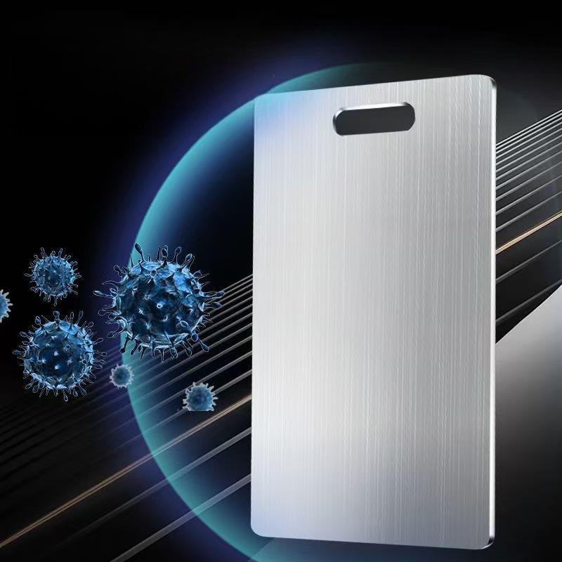 Dual-Sided Stainless Steel Chopping Board - Hygienic & Durable Kitchen Cutting Board for Meat, Veggies & More(28*39cm)