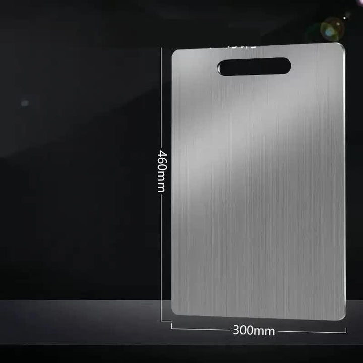 Dual-Sided Stainless Steel Chopping Board - Hygienic & Durable Kitchen Cutting Board for Meat, Veggies & More(30*46cm)