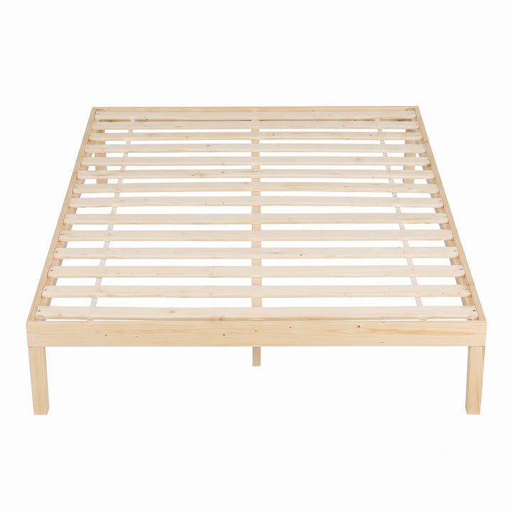 Artiss Bed Frame Double Size Wooden Base Platform Timber Pine BRUNO