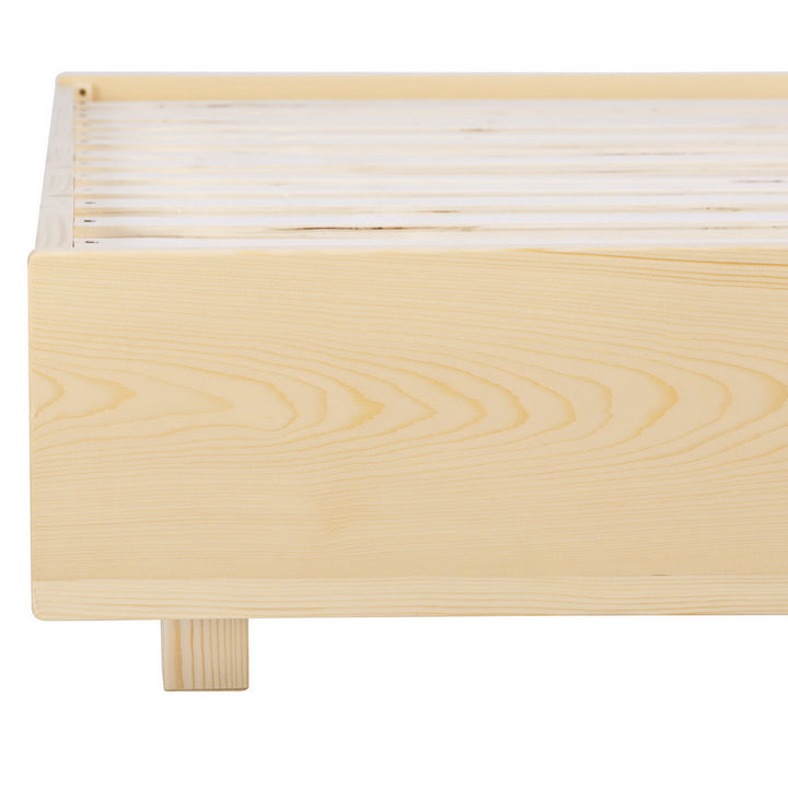 Artiss Bed Frame Queen Size Floating Wooden Base Platform Timber ODIN