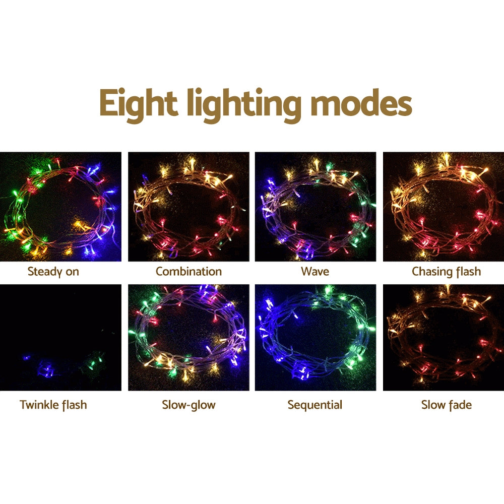 Christmas Icicle Lights 20M 800 LED Multi-Colour - Outdoor Indoor Jingle Jollys
