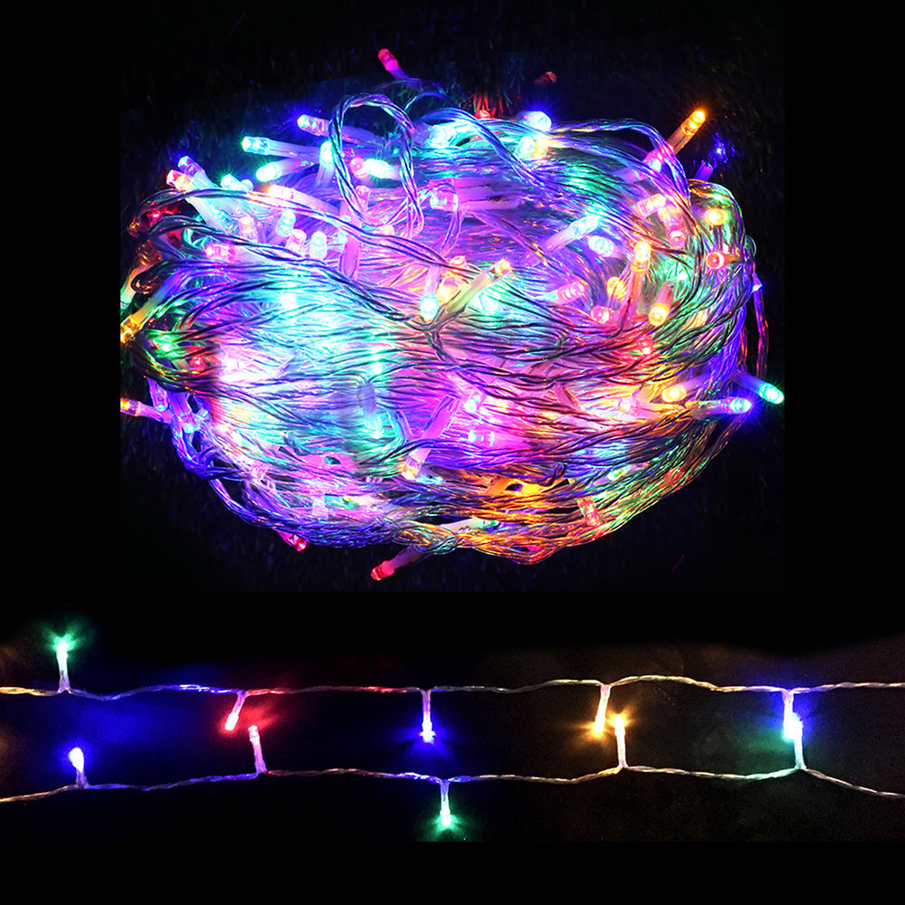 Christmas String Lights 100M 500 LED Multi-Colour - Fairy Lights Jingle Jollys