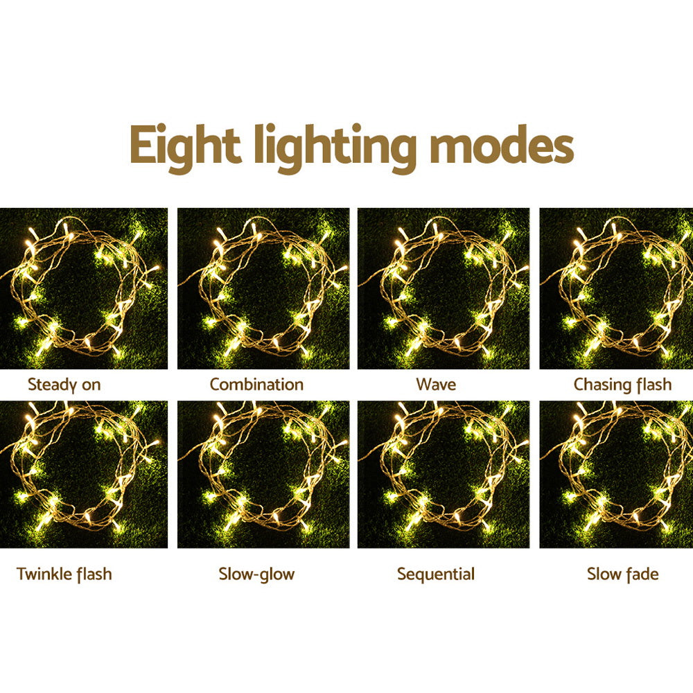 Christmas String Lights 100M 500 LED Warm White - Fairy Lights Jingle Jollys