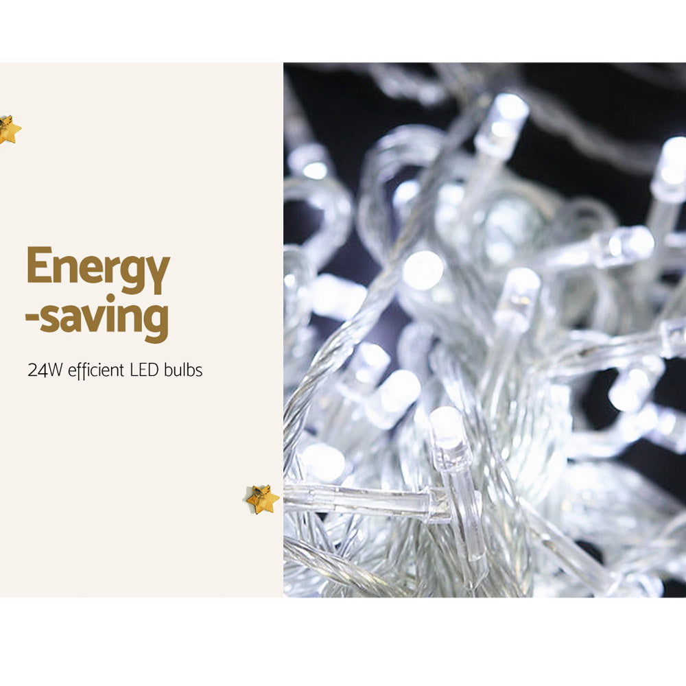 Christmas String Lights 100M 500 LED Cool White - Fairy Lights Jingle Jollys