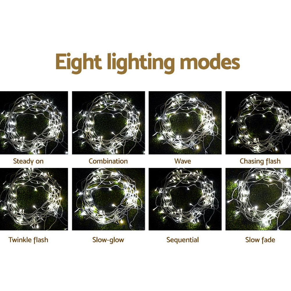 Christmas String Lights 100M 500 LED Cool White - Fairy Lights Jingle Jollys